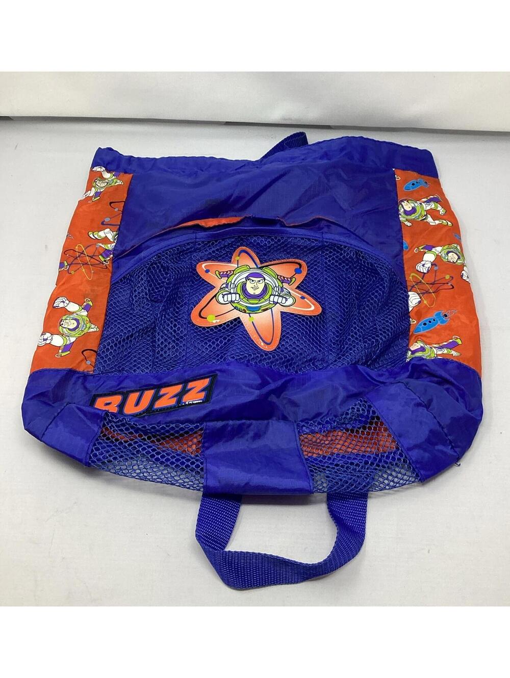 Walt Disney Pixar Toy Story Buzz Lightyear Backpack Drawstring Bag 17" x 16"
